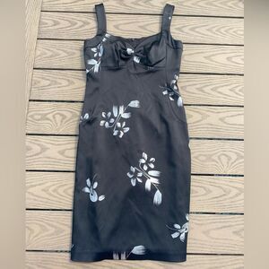 Jax size 8 vintage retro sweetheart midi grunge Wednesday Adam’s floral dress